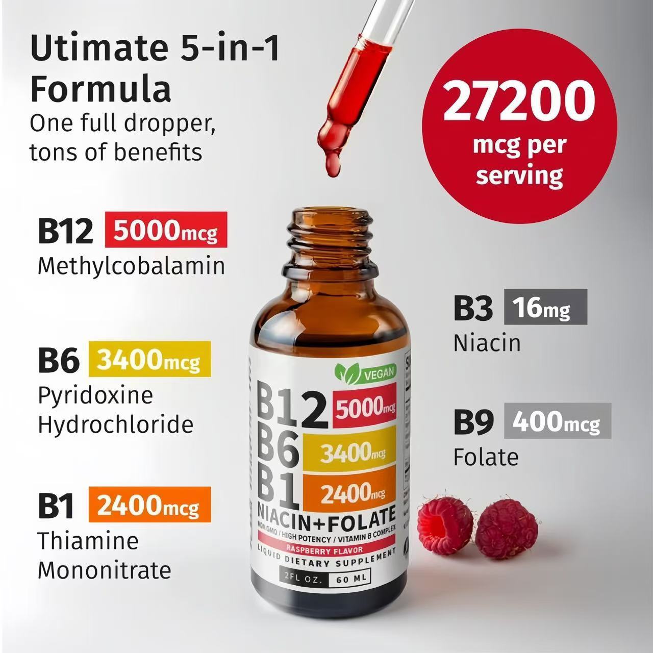 Vitamin B Complex Sublingual Drops - Prevention and benefits!